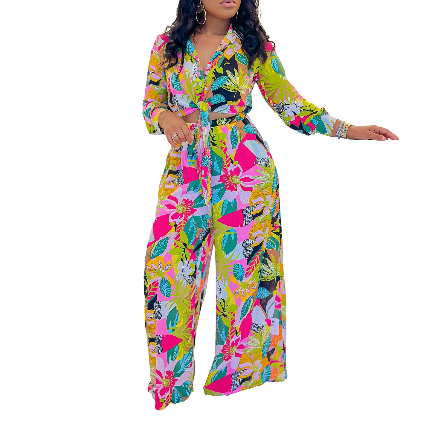 2 Piece Matching Print Pants Set (3 Styles) Sm-3X (Click here)