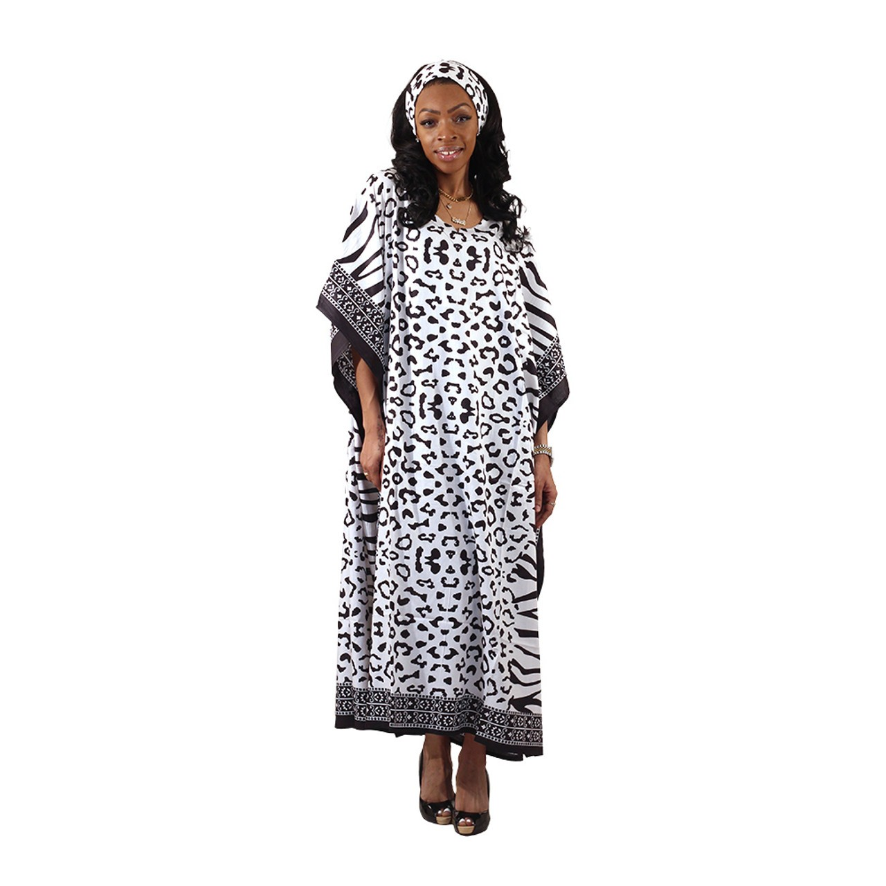 African Spot-Print Kaftan (3 Styles)