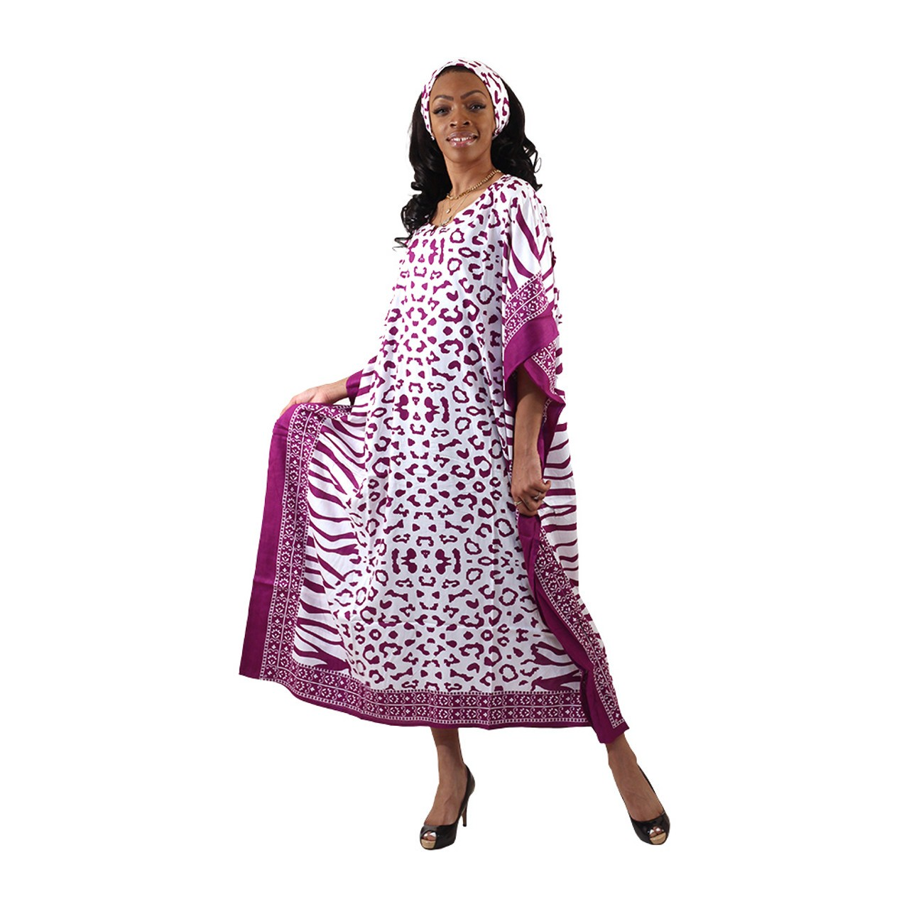 African Spot-Print Kaftan (3 Styles)