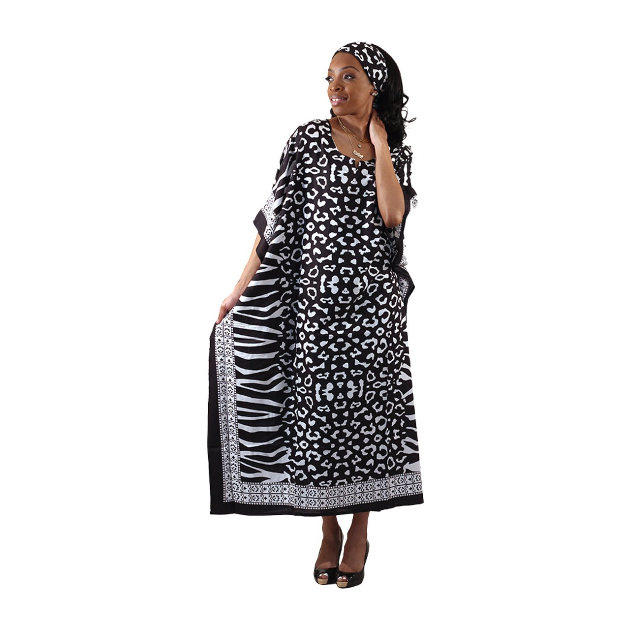 African Spot-Print Kaftan (3 Styles)