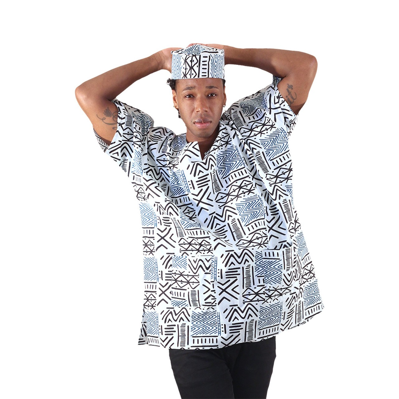 Bold Ankara Print Dashikis Unisex - Various Styles (Click Here)