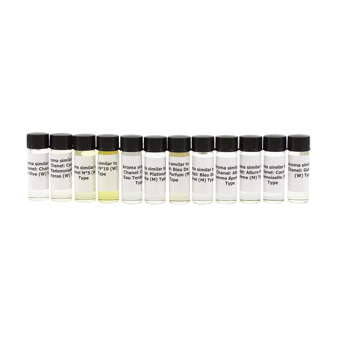 Set Of 12 Chanel Oils - 1 Dram (1/8oz.)
