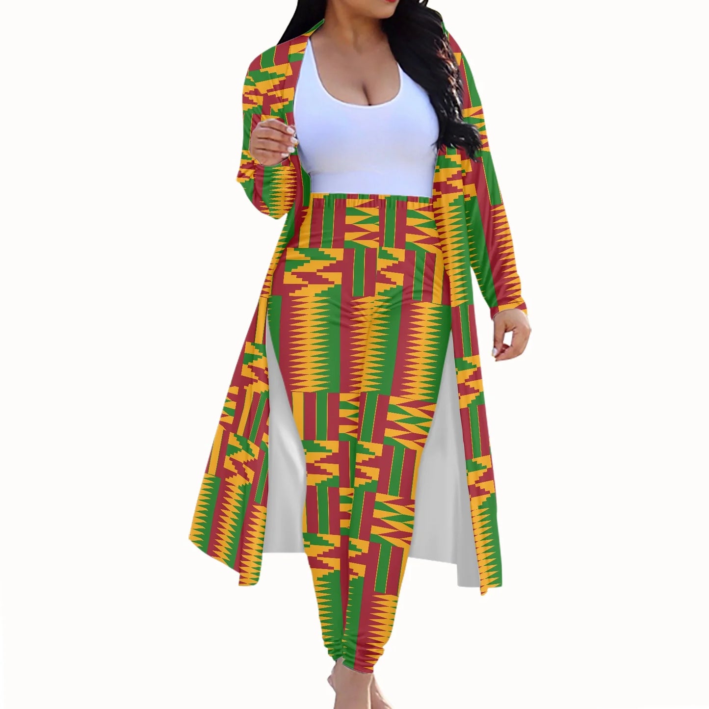 Long Sleeve Jumpsuit Pencil Pants and Long Coat Suits (Various styles) (Sm-4X) Click Here