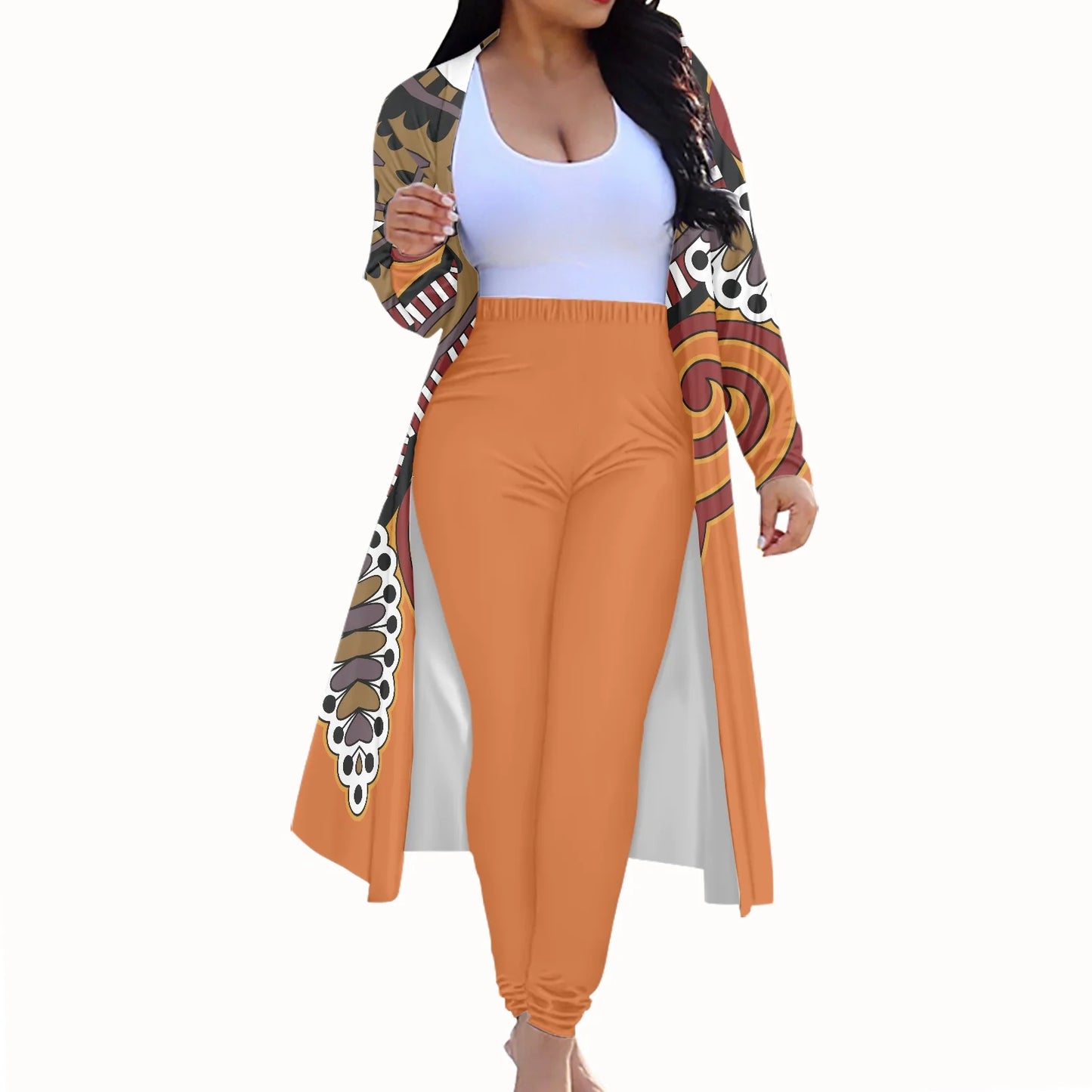Long Sleeve Jumpsuit Pencil Pants and Long Coat Suits (Various styles) (Sm-4X) Click Here