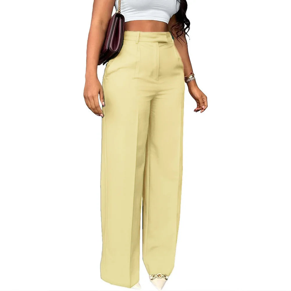 New Commuting High Waisted Straight Leg Pants