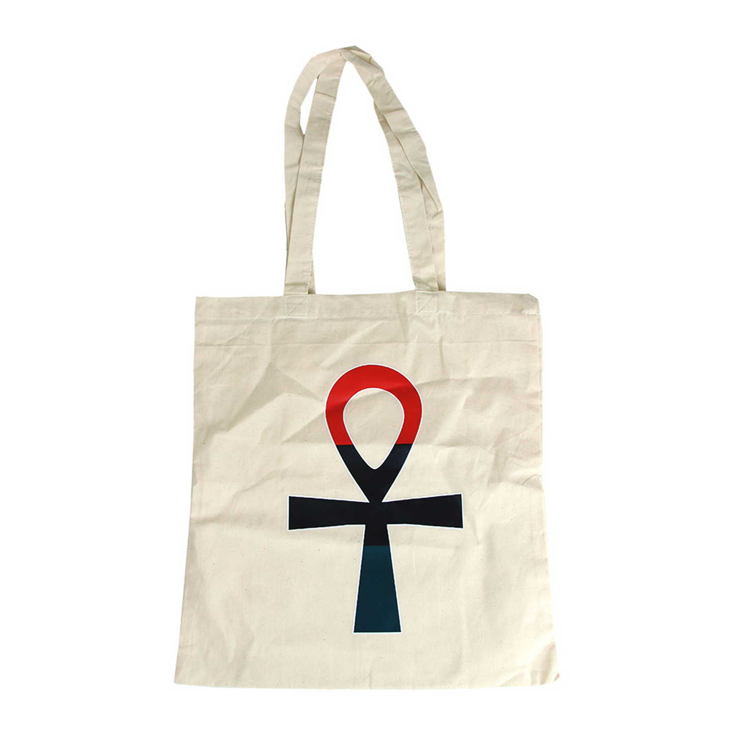 African-themed Printed White Canvas Tote