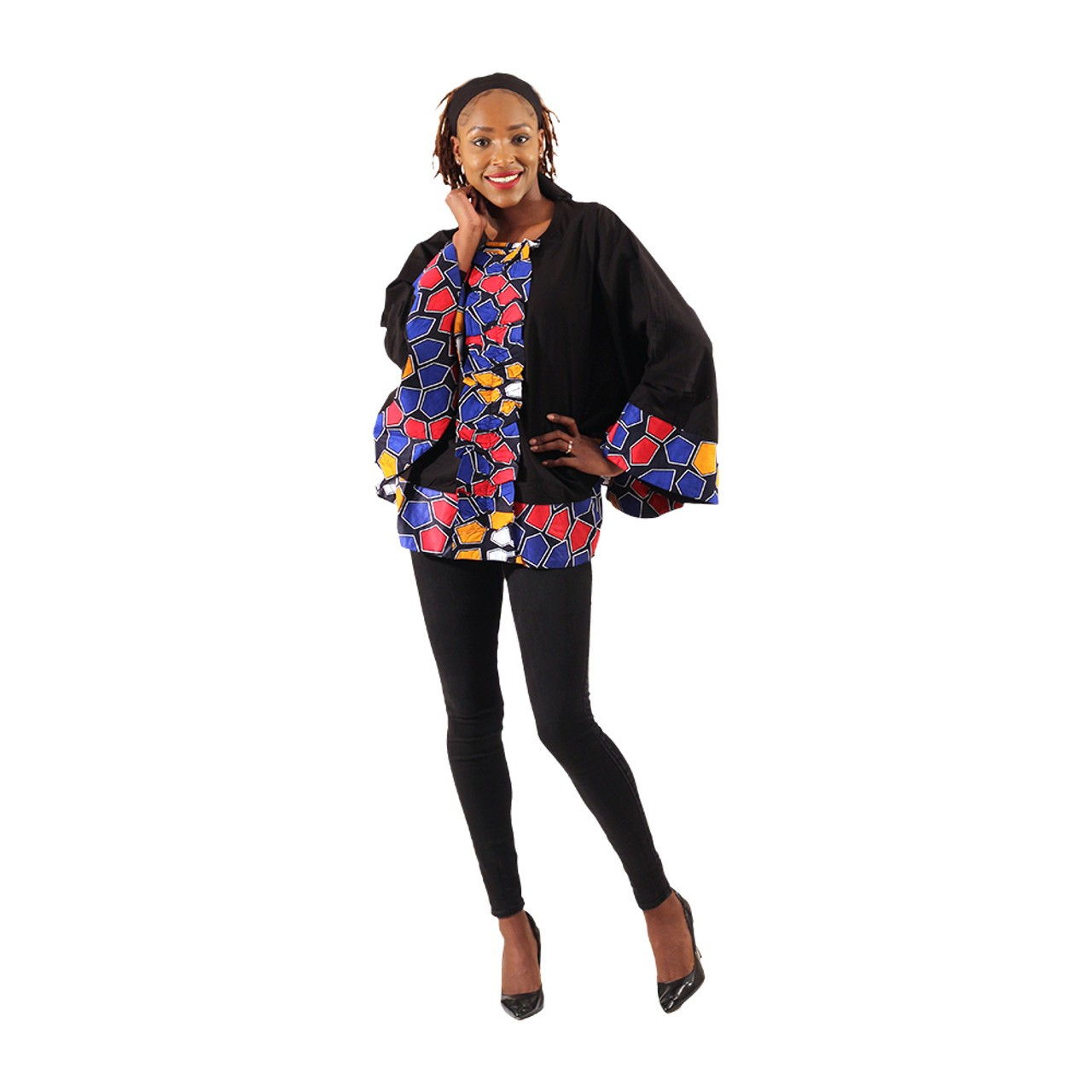 African Print Accent Ponchos (2 Styles)