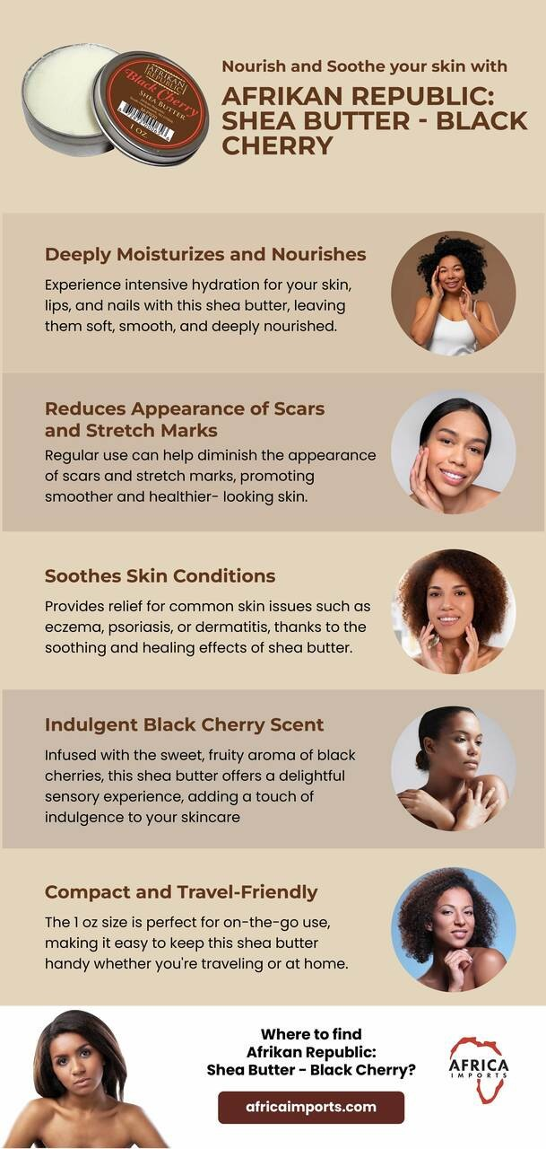 Afrikan Republic: Shea Butter - Black Cherry: 1 oz.