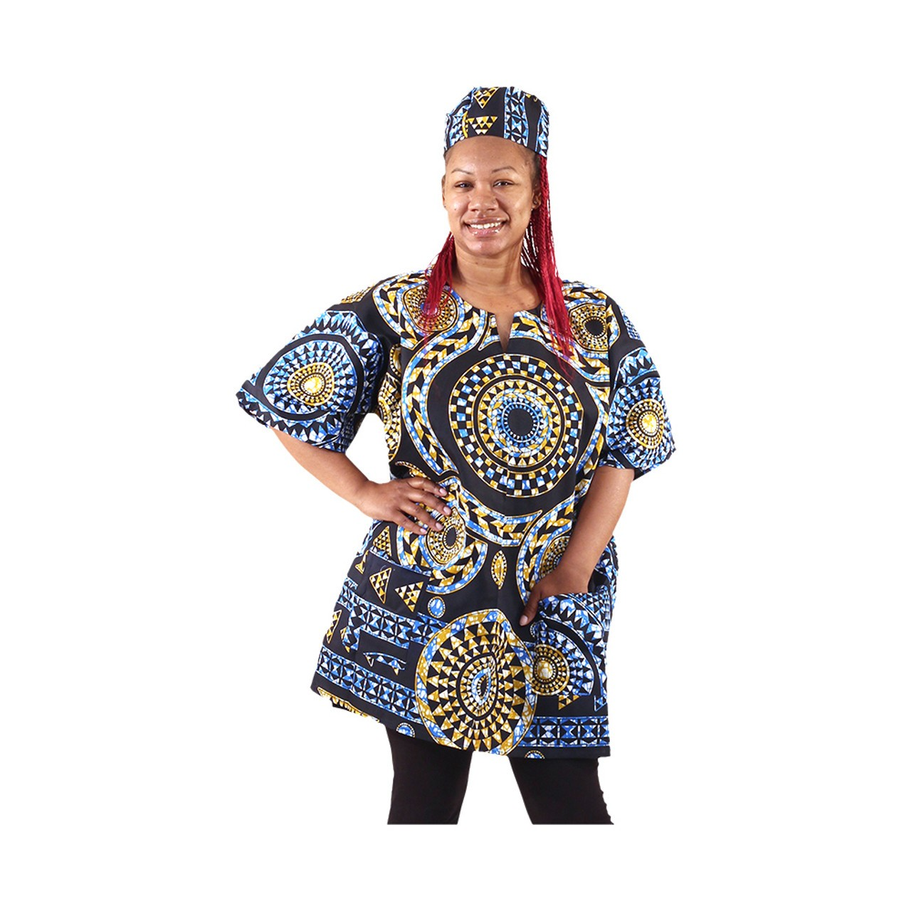 Bold Ankara Print Dashikis Unisex (Click Here)