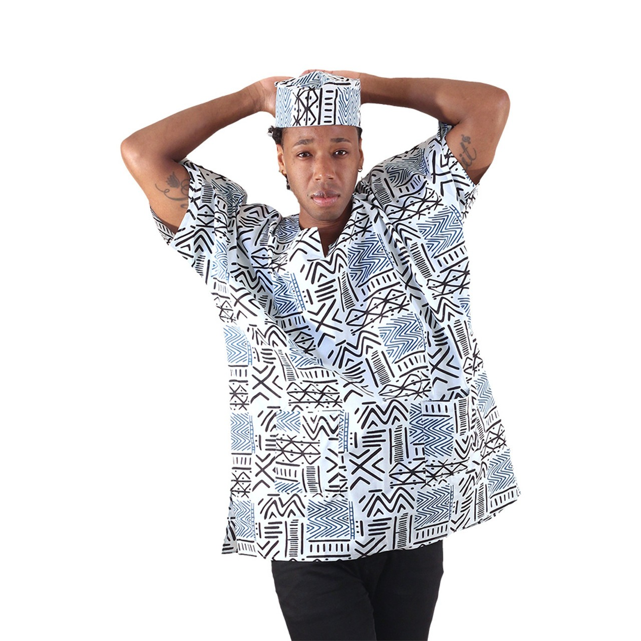 Bold Ankara Print Dashikis Unisex (Click Here)