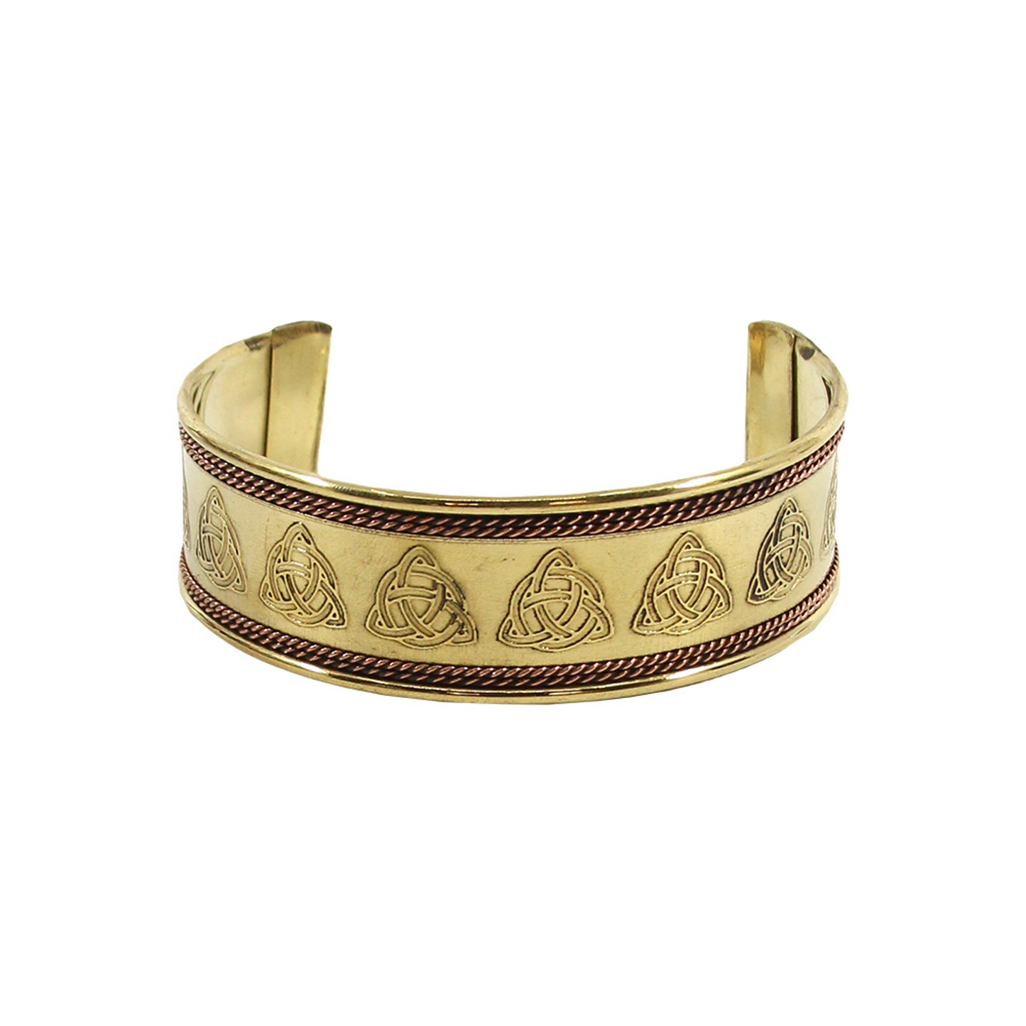 Triquetra Copper & Brass Cuff