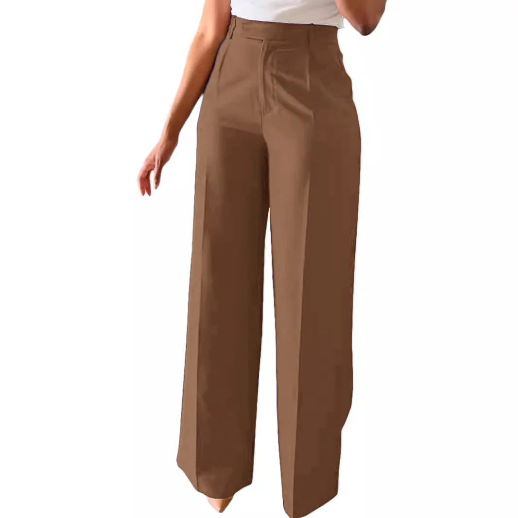New Commuting High Waisted Straight Leg Pants