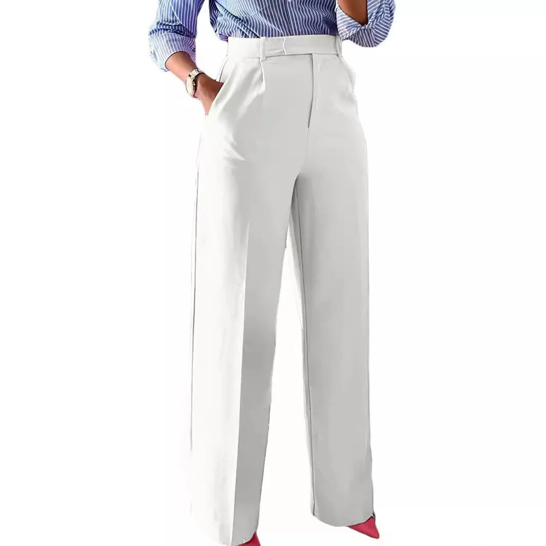 New Commuting High Waisted Straight Leg Pants
