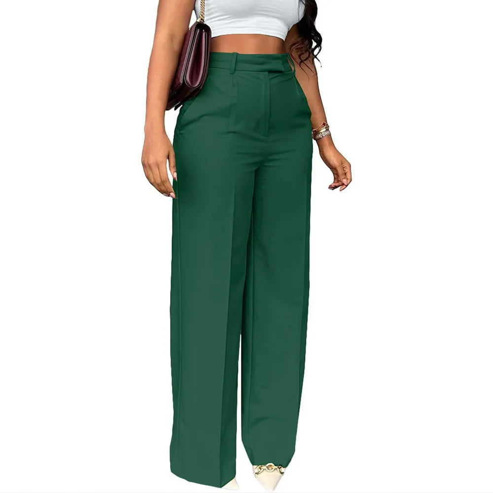 New Commuting High Waisted Straight Leg Pants